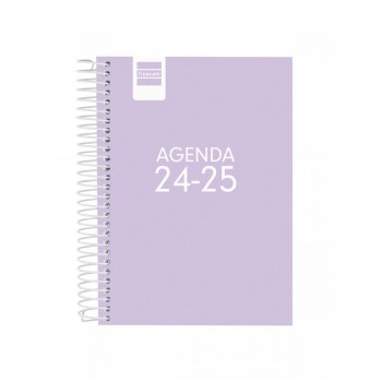 AGENDA FINOCAM COOL 1/8 120X164 MM 1DP 24-25 LILA+