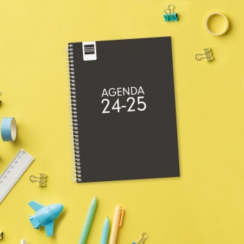 AGENDA FINOCAM COOL 1/4 SVH 24-25 NEGRO+