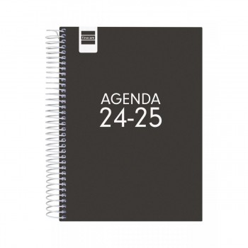 AGENDA FINOCAM COOL 1/4 1DP 24-25 NEGRO+