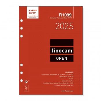 RECAMBIO AGENDA ANUAL FINOCAM 2025 R1099 1000 SVV