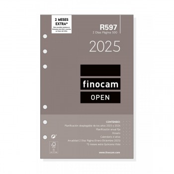 RECAMBIO AGENDA ANUAL FINOCAM 2025 R597 500 2DP