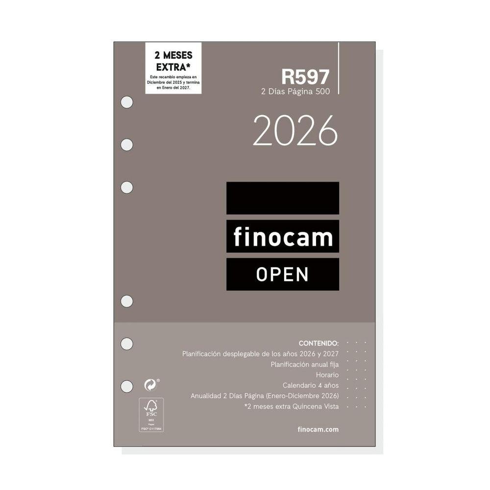 RECAMBIO AGENDA ANUAL FINOCAM 2026 R597 500 2DP