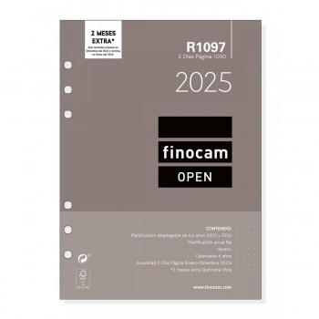 RECAMBIO AGENDA ANUAL FINOCAM 2025 R1097 1000 2DP