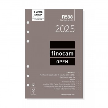 RECAMBIO AGENDA ANUAL FINOCAM 2025 R598 500 1DP