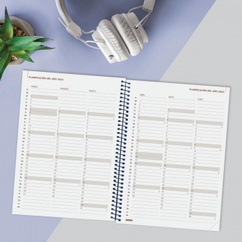 AGENDA ANUAL 2025 FINOCAM YEAR E10 155X212 SVH AZUL