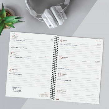 AGENDA ANUAL 2025 FINOCAM YEAR E10 155X212 SVH NEGRO