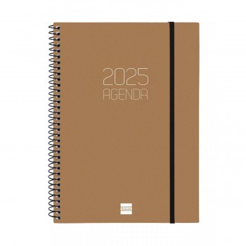 AGENDA ANUAL 2025 FINOCAM OPAQUE E10 155X212 SVH MARRON