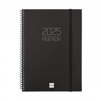 AGENDA ANUAL 2025 FINOCAM OPAQUE E10 155X212 SVH NEGRO