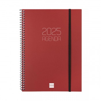 AGENDA ANUAL 2025 FINOCAM OPAQUE E10 155X212 SVH BURDEOS