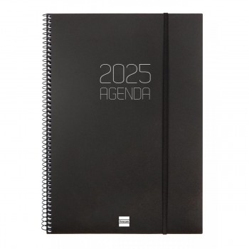 AGENDA ANUAL 2025 FINOCAM OPAQUE E40 210X297 SVH NEGRO