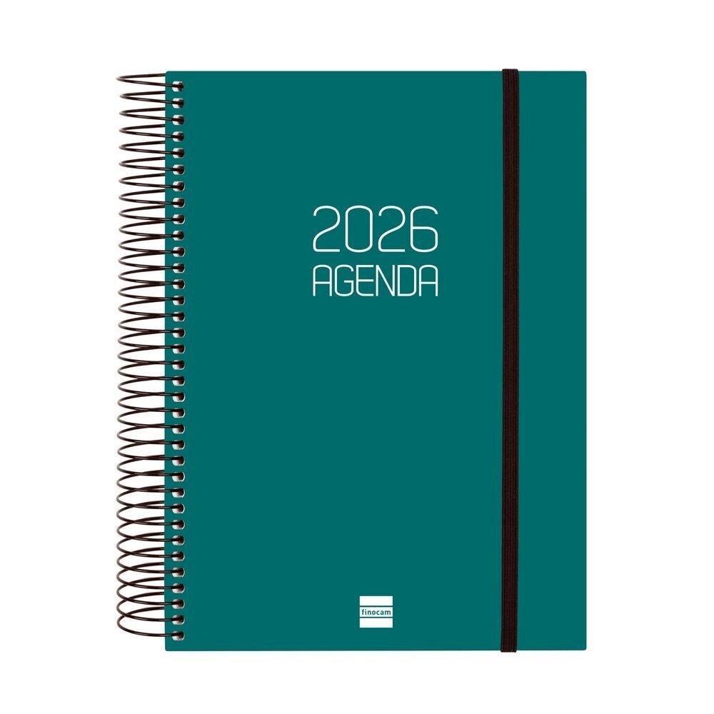 AGENDAS ANUALES 2026 OPAQUE E10 (155X215) DIA PAGINA COLOR VERDE