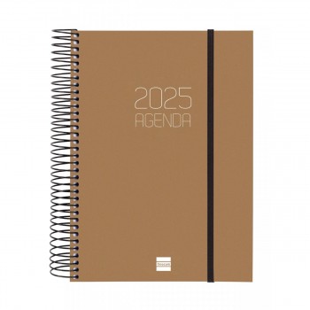 AGENDA ANUAL 2025 FINOCAM OPAQUE E10 155X212 1DP MARRON