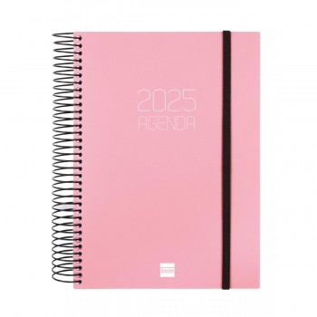 AGENDA ANUAL 2025 FINOCAM OPAQUE E10 155X212 1DP ROSA