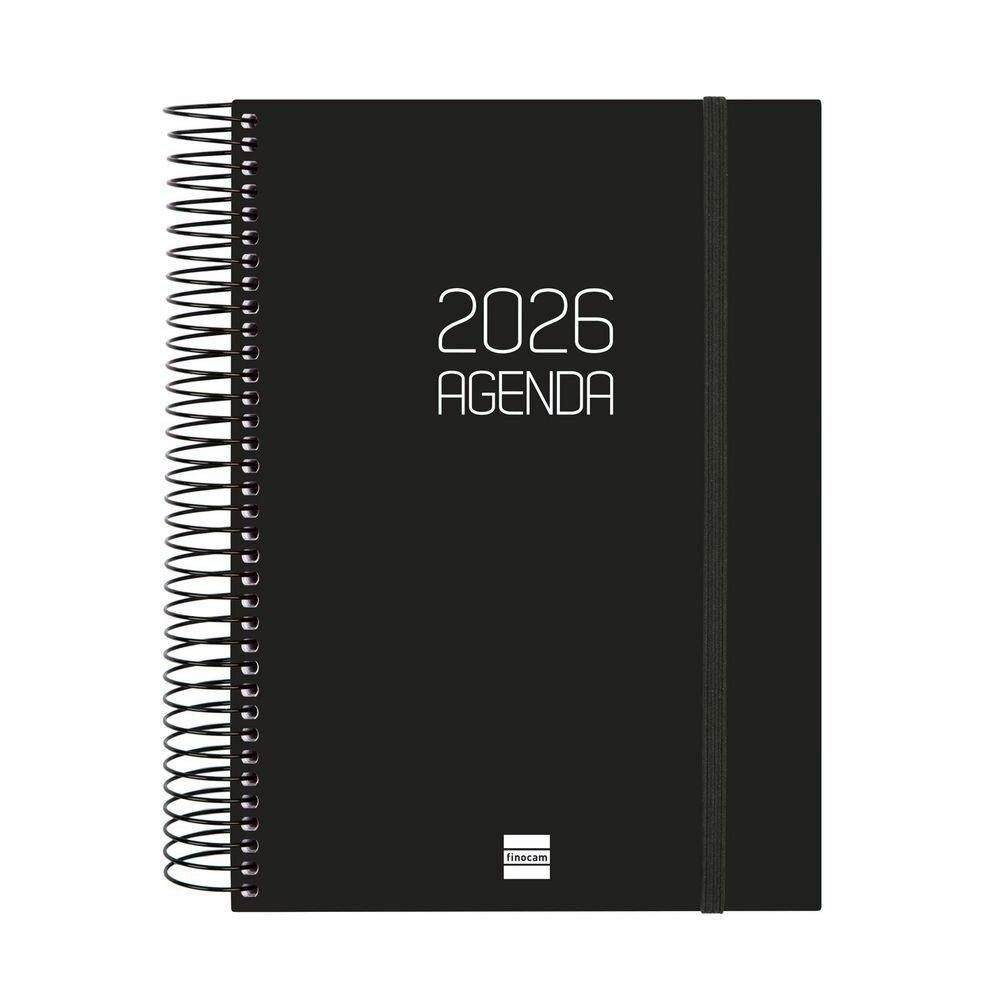 AGENDAS ANUALES 2026 OPAQUE E10 (155X215) DIA PAGINA COLOR NEGRO