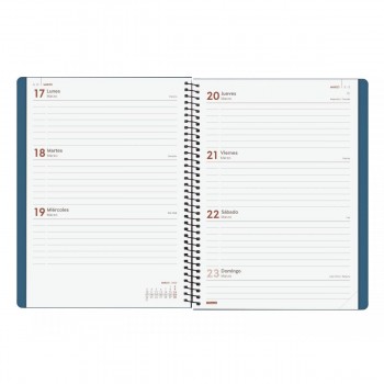 AGENDA ANUAL 2025 FINOCAM MY E10 155X212 SVH AZUL