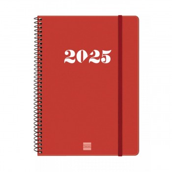 AGENDA ANUAL 2025 FINOCAM MY E10 155X212 SVH ROJO