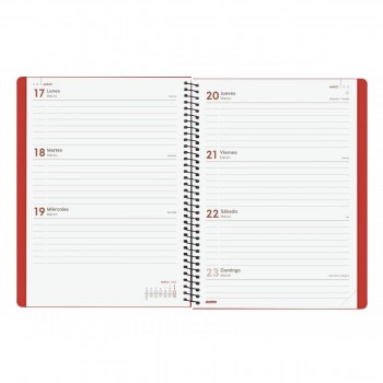 AGENDA ANUAL 2025 FINOCAM MY E10 155X212 SVH ROJO