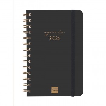 AGENDA ANUAL 2026 FINOCAM E5 117X181 S/V NEGRO