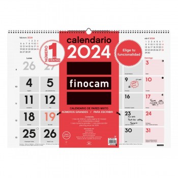 CALENDARIO PARED 2024 FINOCAM MIXTO XL