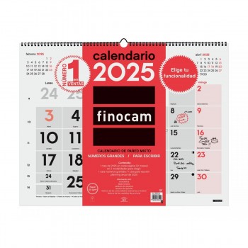 CALENDARIO PARED FINOCAM MIXTO XL 2025