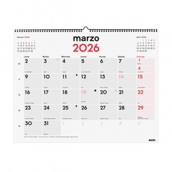 CALENDARIO PARED FINOCAM MIXTO XL 2026