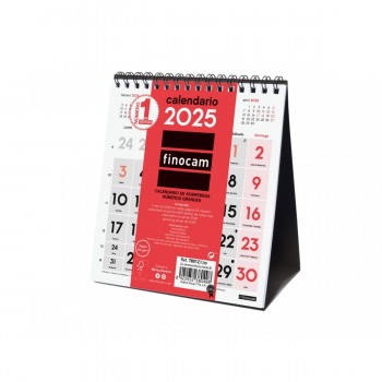 CALENDARIO SOBREMESA FINOCAM NUMEROS GRANDES XS 2025