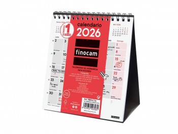 CALENDARIO SOBREMESA 2026 FINOCAM ESCRIBIR XS (14x25)