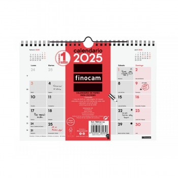 CALENDARIO PARED FINOCAM ESCRIBIR S 2025