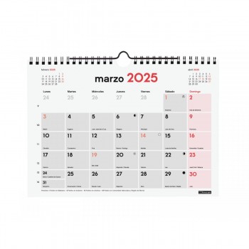 CALENDARIO PARED FINOCAM ESCRIBIR S 2025