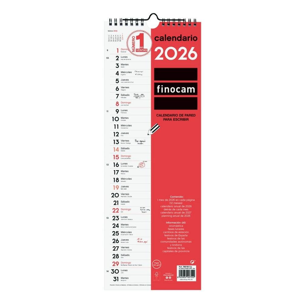 CALENDARIO PARED FINOCAM ESCRIBIR LARGO L 2026
