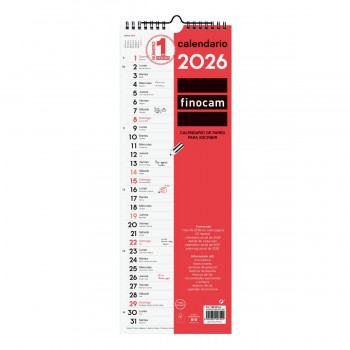 CALENDARIO PARED FINOCAM ESCRIBIR LARGO L 2026