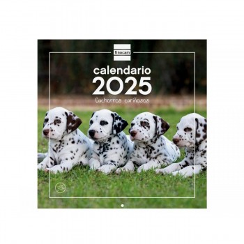 CALENDARIO PARED FINOCAM 2025 30X30 CACHORROS