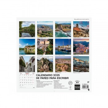 CALENDARIO PARED FINOCAM 2025 30X30 PUEBLOS ENCANTO