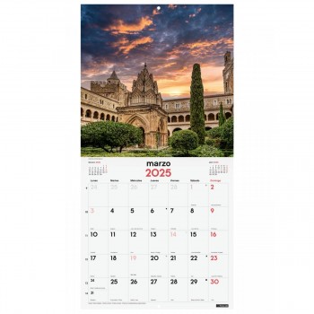 CALENDARIO PARED FINOCAM 2025 30X30 CIUDADES