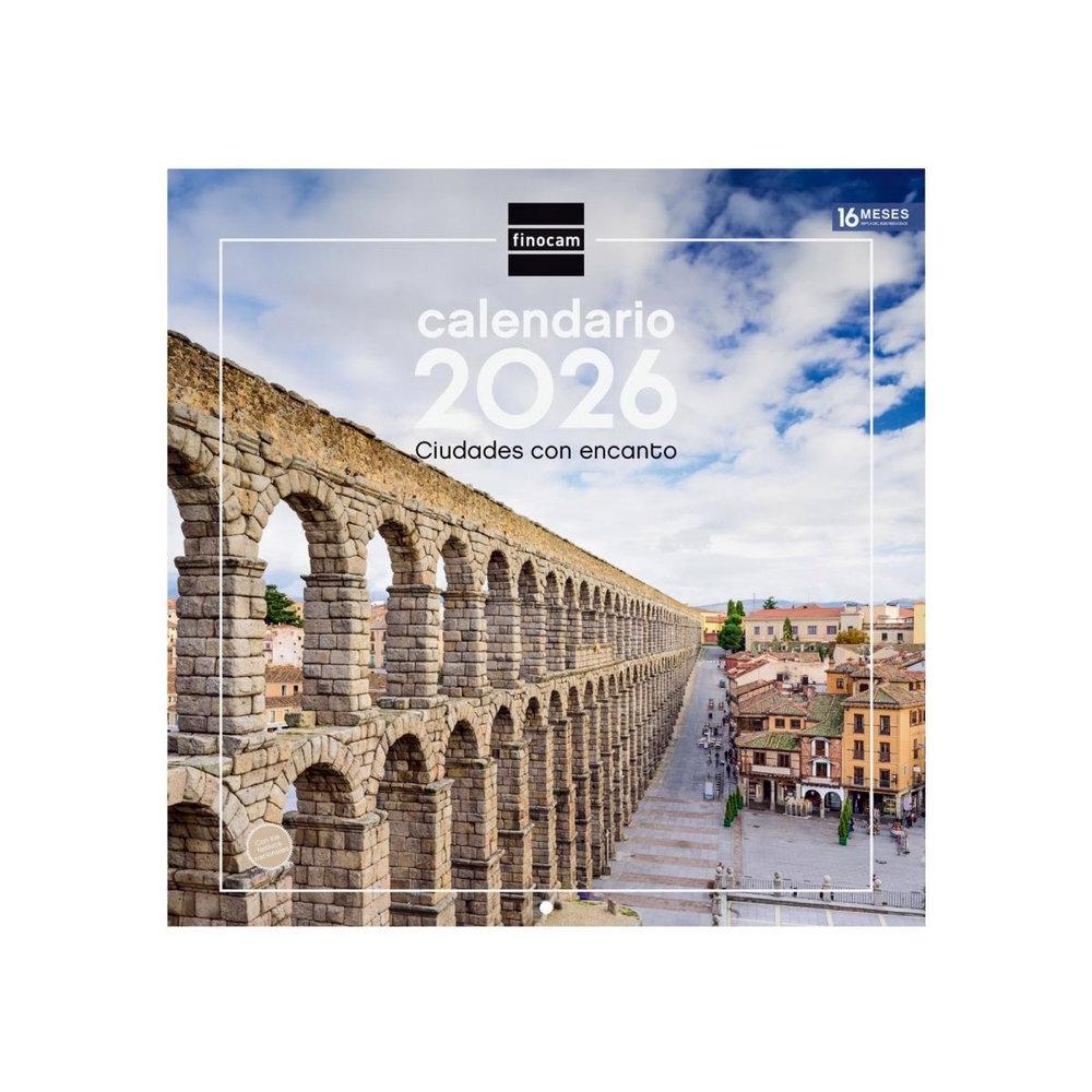 CALENDARIO PARED FINOCAM 2026 30X30 CIUDADES
