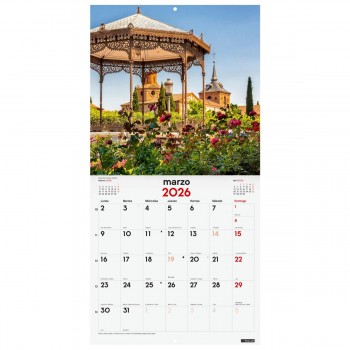 CALENDARIO PARED FINOCAM 2026 30X30 CIUDADES