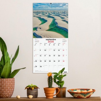 CALENDARIO PARED FINOCAM 2025 30X30 NATURALEZA