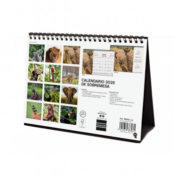 CALENDARIO SOBREMESA FINOCAM 2025 FAUNA