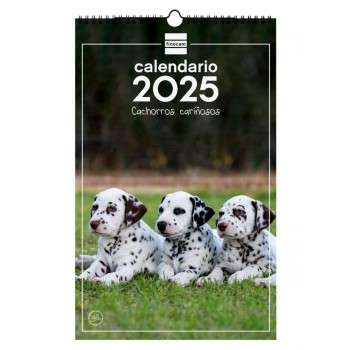 CALENDARIO PARED FINOCAM 2025 25X40 CACHORROS