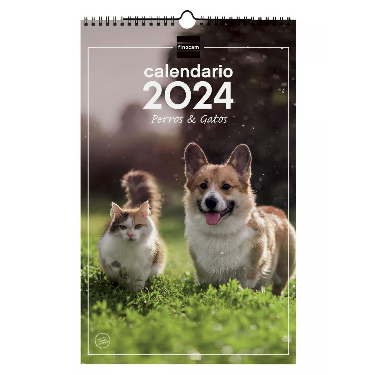 Calendario Pared Finocam Esp X Perros Gat