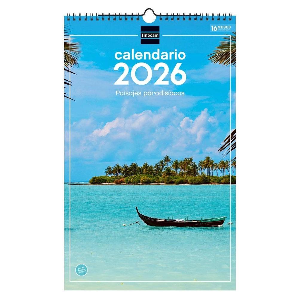 CALENDARIO PARED FINOCAM 2026 25X40 PARADISE