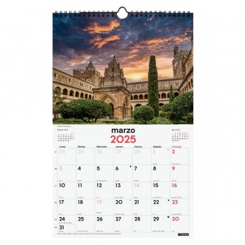 CALENDARIO PARED FINOCAM 2025 25X40 CIUDADES