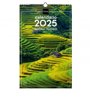 CALENDARIO PARED FINOCAM 2025 25X40 NATURALEZA