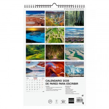 CALENDARIO PARED FINOCAM 2025 25X40 NATURALEZA