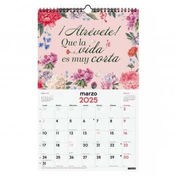 CALENDARIO PARED FINOCAM 2025 25X40 FRASES