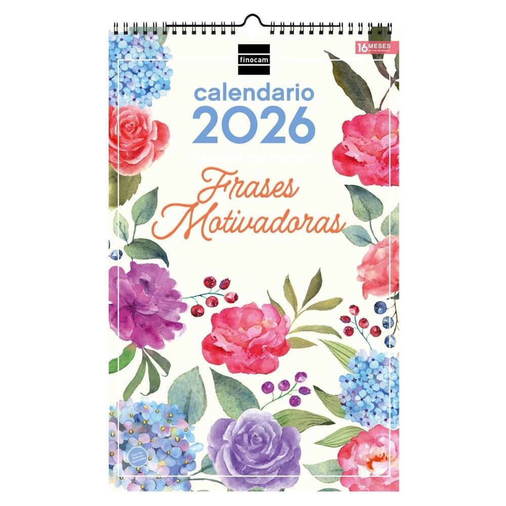 CALENDARIO PARED FINOCAM 2026 25X40 FRASES