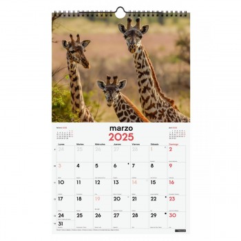 CALENDARIO PARED FINOCAM 2025 25X40 FAUNA