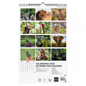 CALENDARIO PARED FINOCAM 2025 25X40 FAUNA