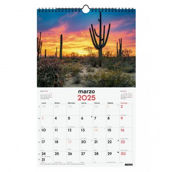 CALENDARIO PARED FINOCAM 2025 25X40 ATARDECERES