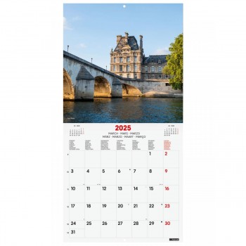 CALENDARIO PARED FINOCAM 2025 30X30 PARIS